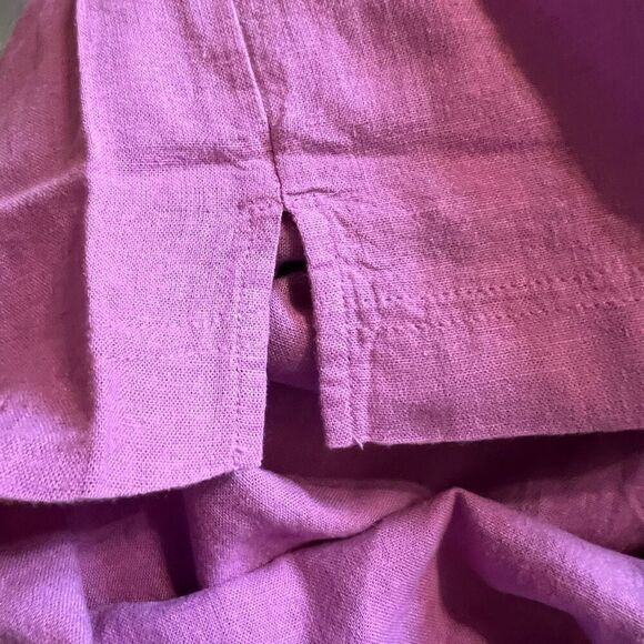 Splendid Linen Blouse Medium Ladies’ Top Shirt Purple NWT V-Neck Loose Fit Soft - Picture 10 of 11